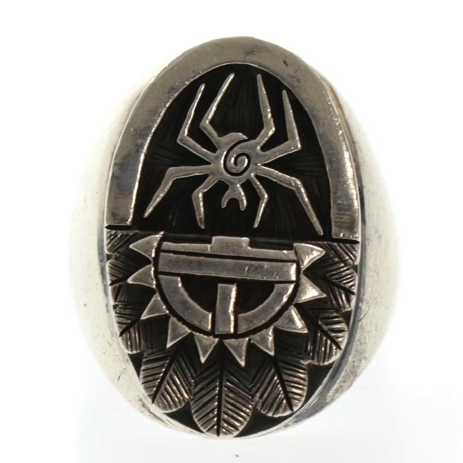 INDIANJEWELRY インディアンジュエリー ホピ族 フェイス スパイダー