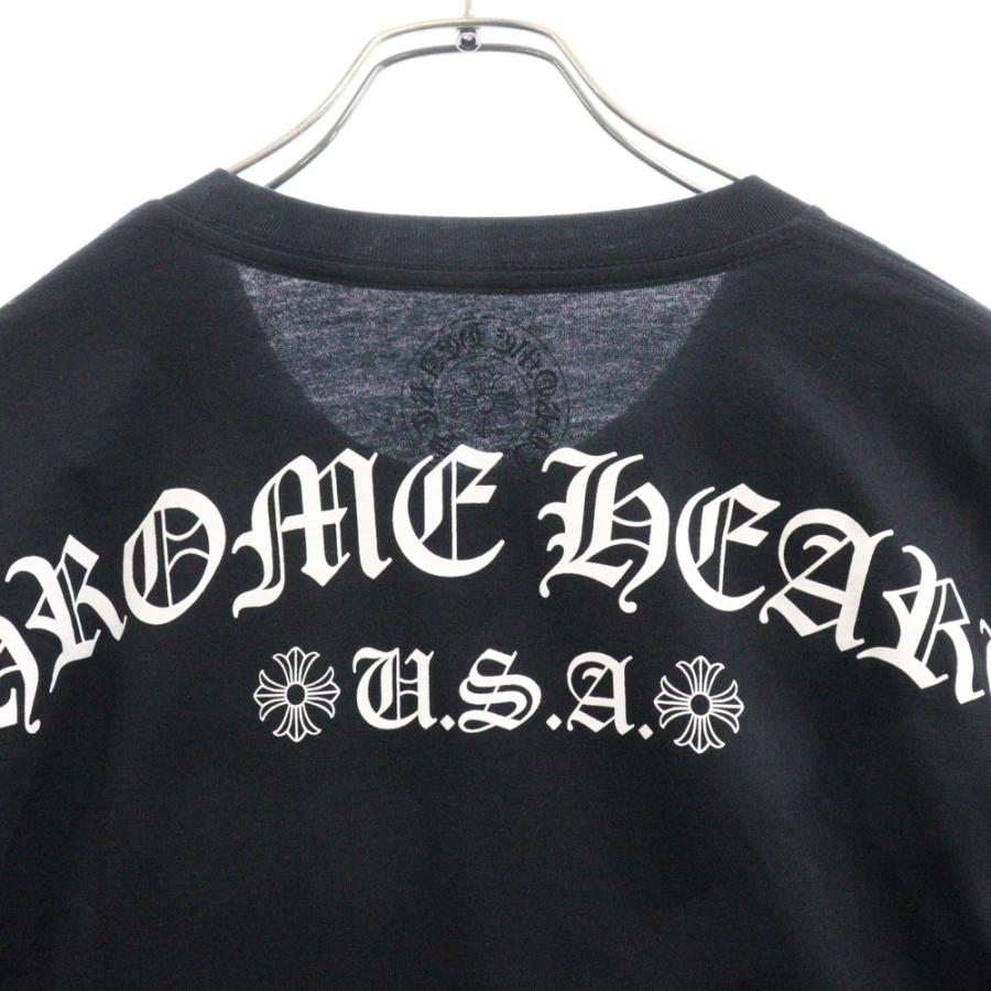 CHROME HEARTS クロムハーツ USA Print L/S Tee ダガーロゴ CHROME HEARTS クロムハーツ USA Print L/S Tee ダガーロゴ