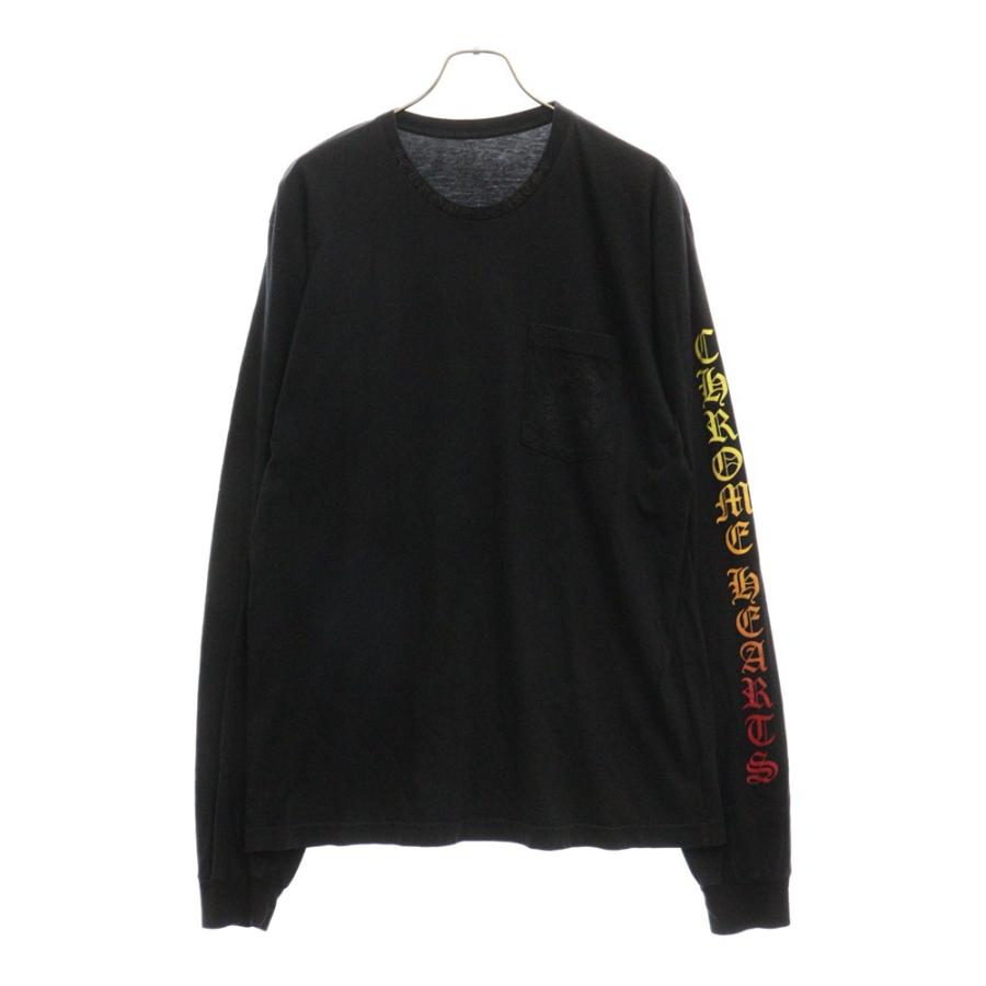 CHROME HEARTS クロムハーツ Neck Logo L/S Tee サイドホースシュー 