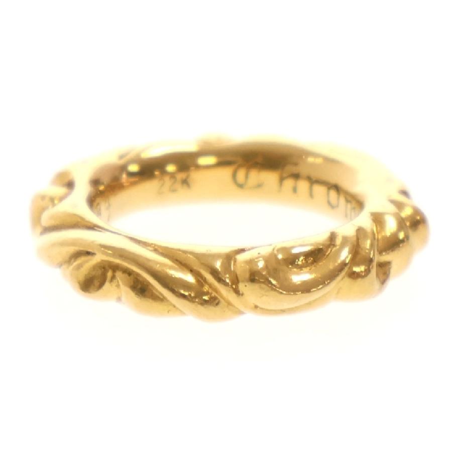 CHROME HEARTS クロムハーツ OLD 22K SCRL BAND スクロール CHROME HEARTS クロムハーツ OLD 22K SCRL BAND スクロール