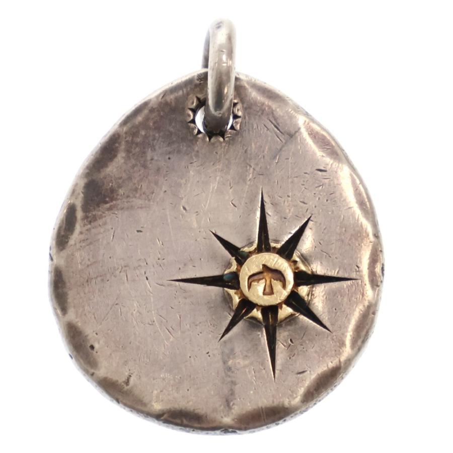 goro's（ゴローズ） 印台ズレ たたメタル中 ネックレストップ シルバー