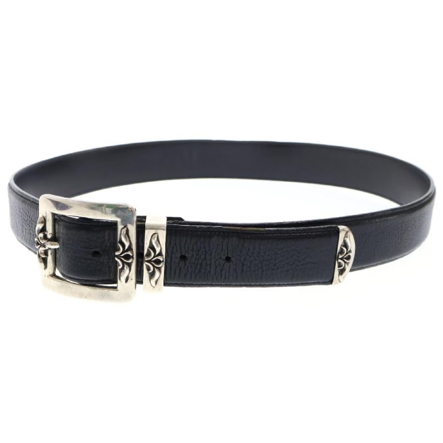 CHROME HEARTS クロムハーツ BLT 3PC OTJ レザーベルト ブラック CHROME HEARTS クロムハーツ BLT 3PC OTJ レザーベルト ブラック