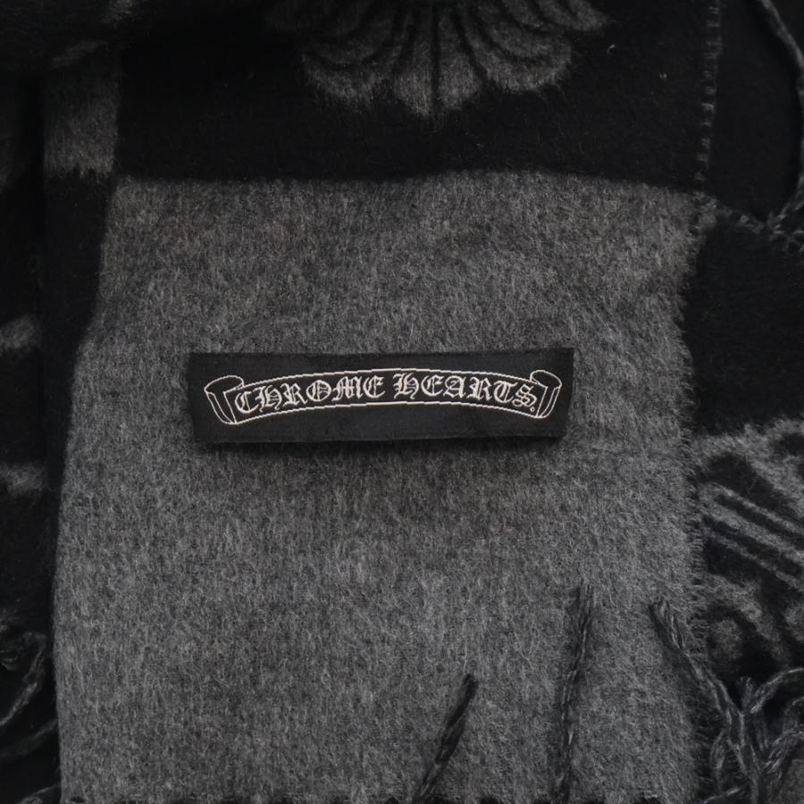 CHROME HEARTS（クロムハーツ） 大判ストール スクロールラベル シルク