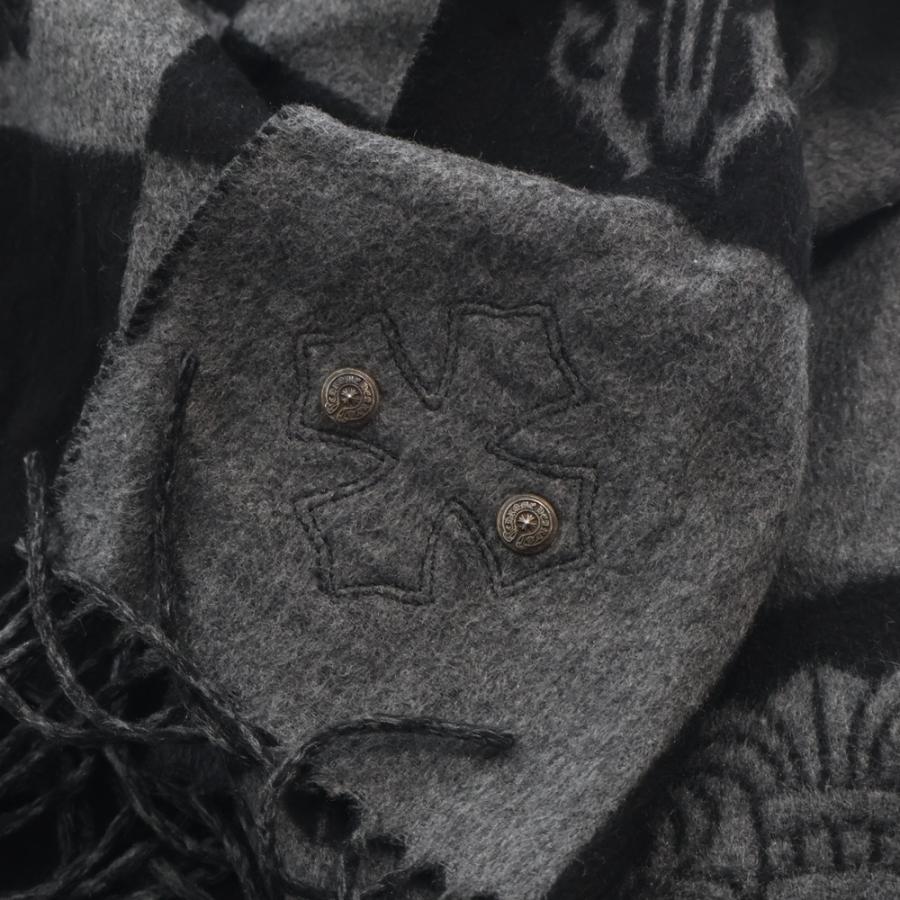 CHROME HEARTS（クロムハーツ） 大判ストール スクロールラベル シルク