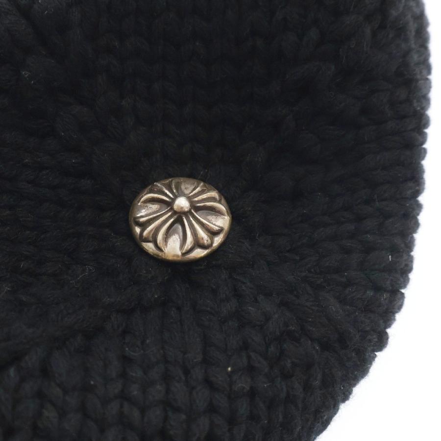 クロムハーツ BEANIE CASH クロスパッチ付きカシミアビーニーニット