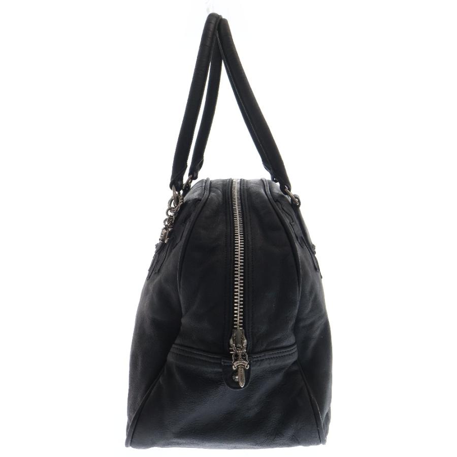 クロムハーツGYM MDジムバックフレアパッチレザーハンドバッグブラック CHROME HEARTS（クロムハーツ） GYM MD ジムバッグ 現行型CHチャーム