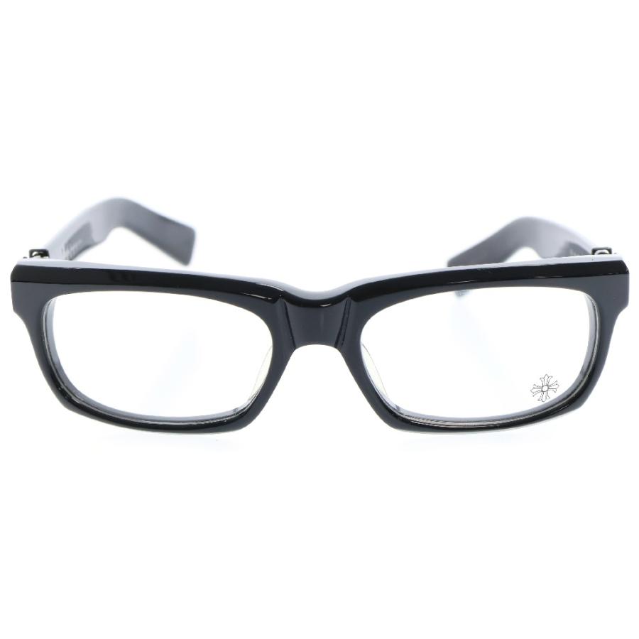 CHROME HEARTS（クロムハーツ） SPLAT BSフレアテンプルアイウェア サングラス メガネ 眼鏡 ブラック/シルバー ...