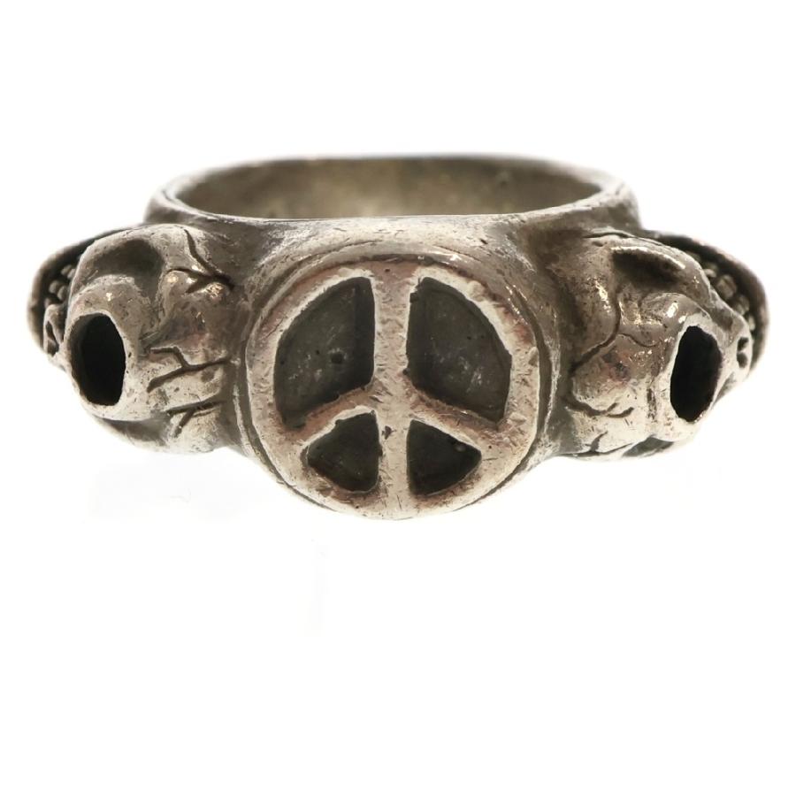 STOP LIGHT（ストップライト） K18メタル付きPeace Ring ピースリング