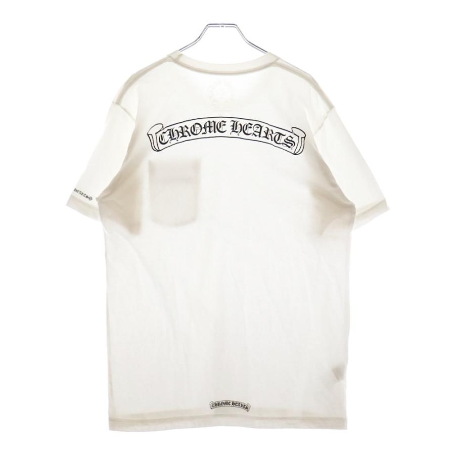 chrome heartsクロムハーツ スクロールラベルバックプリントTシャツ