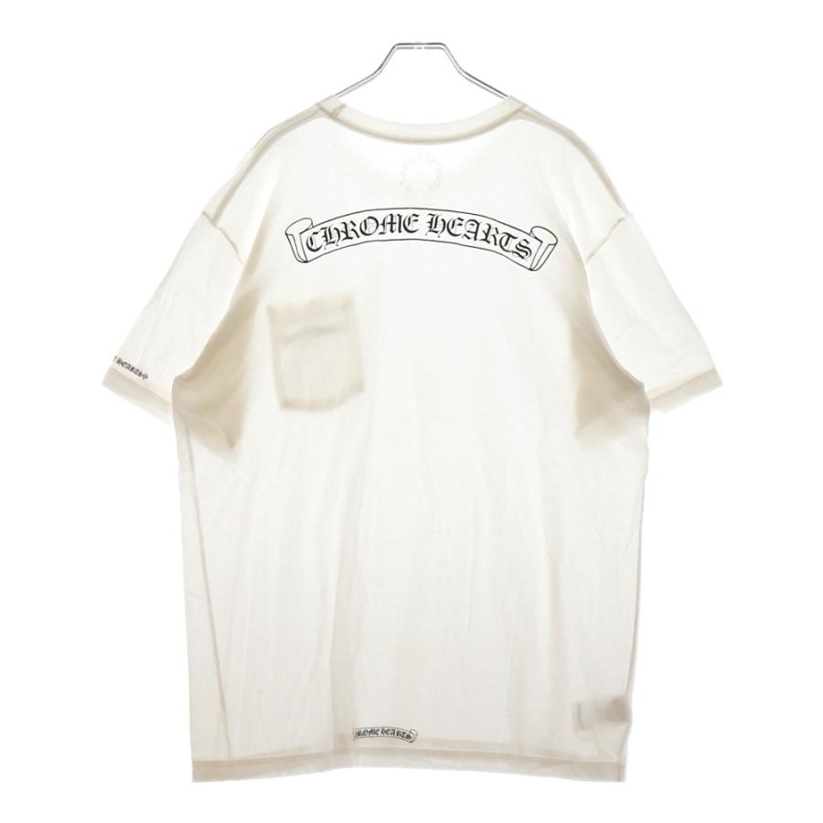 クロムハーツ　Tシャツ　半袖　ホワイト　L 背面ロゴ CHROME HEARTS（クロムハーツ） Back Scroll Tee バックスクロールロゴ