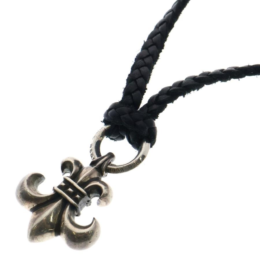 クロムハーツ chrome hearts BSフレア レザーブレード ネックレス CHROME HEARTS（クロムハーツ） BS FLUER LB BSフレア wレザーブレイド