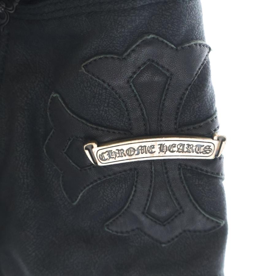CHROME HEARTS（クロムハーツ） LEATHER 切り替えパッチ付き ハーフ