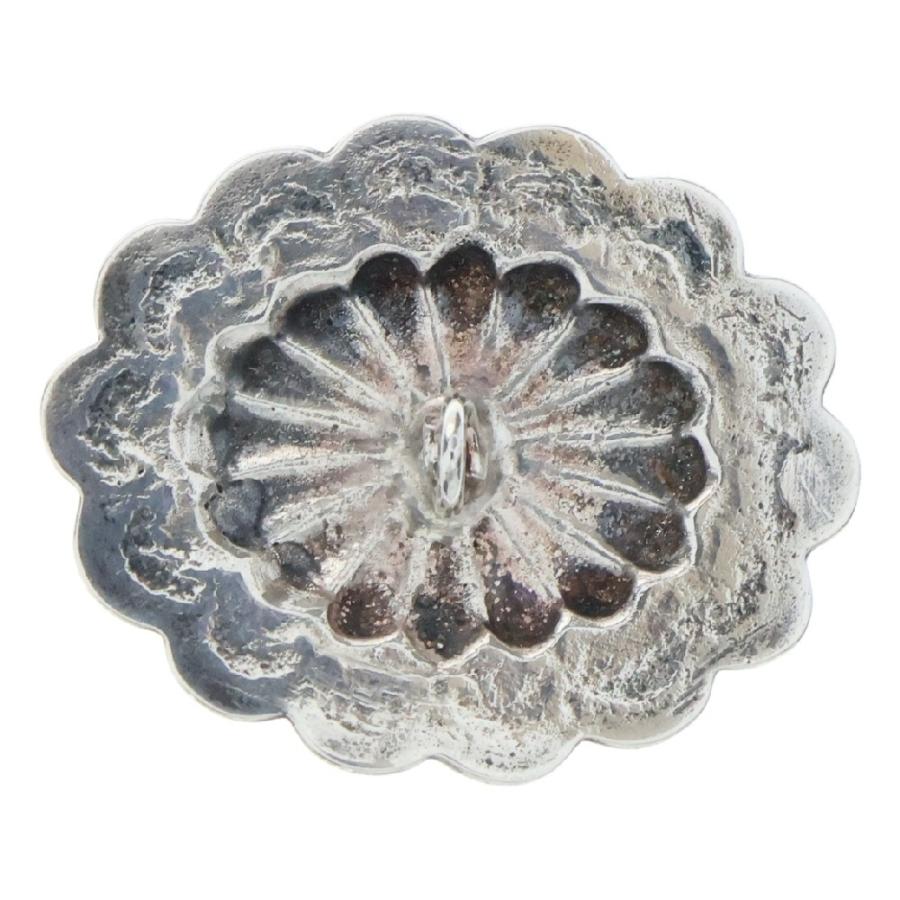 goro's ゴローズ K18付きフラワーコンチョ横 シルバー/ゴールド