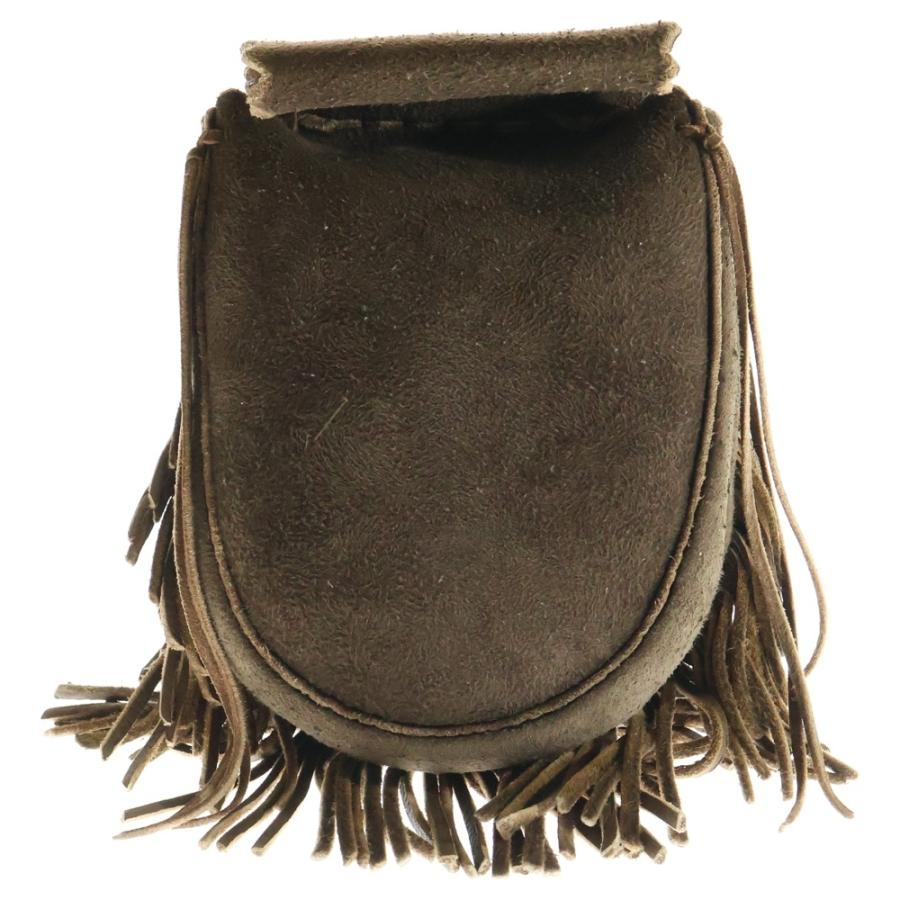 goro's ゴローズ SVコンチョ付き腰掛け丸型フリンジバッグ