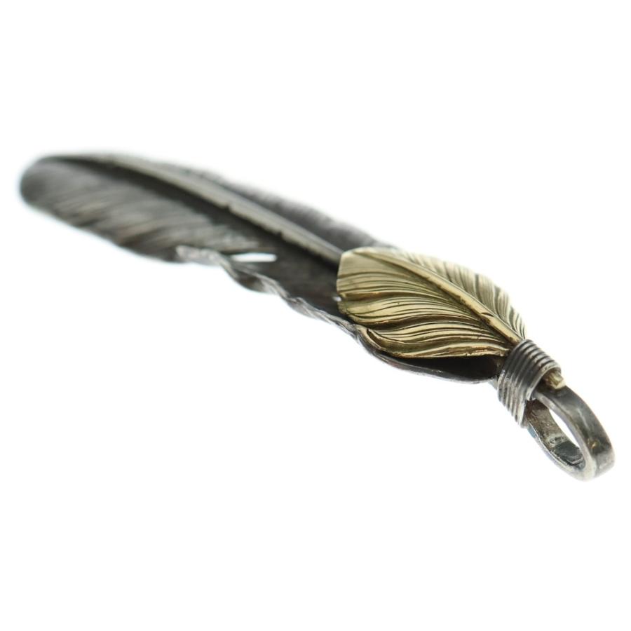 goro's（ゴローズ） 【現行】上金特大フェザー 左向き ネックレス