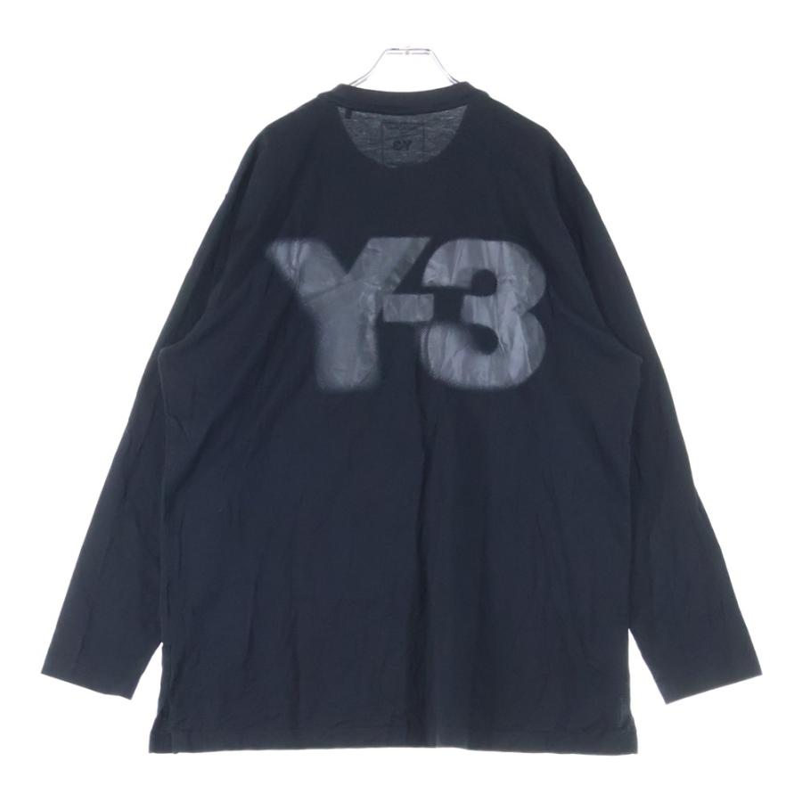 Y-3 ワイスリー LOGO LS TEE バックロゴ ロングTシャツ ブラック