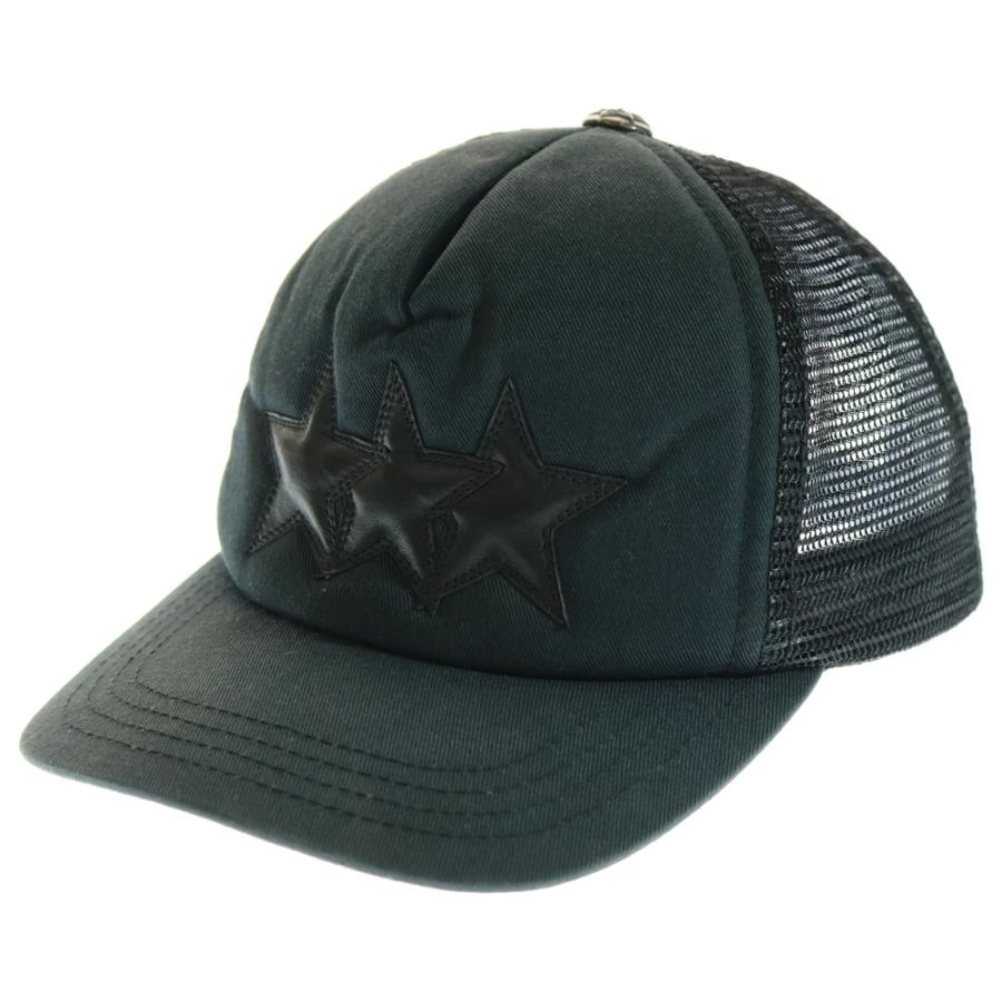 【Old】Chrome Hearts クロムハーツ トラッカーキャップ 3スター CHROME HEARTS クロムハーツ 3STAR TRUCKER CAP スターレザーパッチ