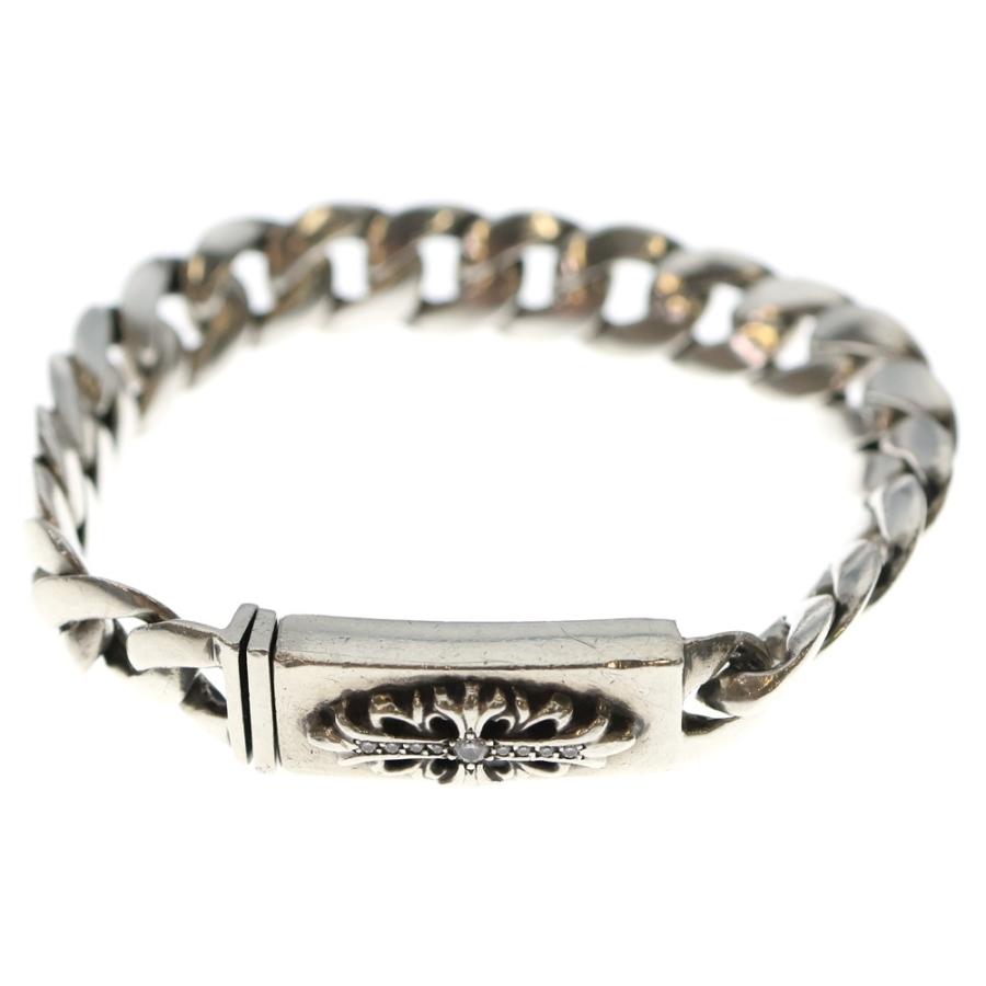ど*も様 【クロムハーツ】アフターダイヤ　ベビーフローラル IDブレス CHROME HEARTS（クロムハーツ） ID BABY FLRL DIA ベイビーID