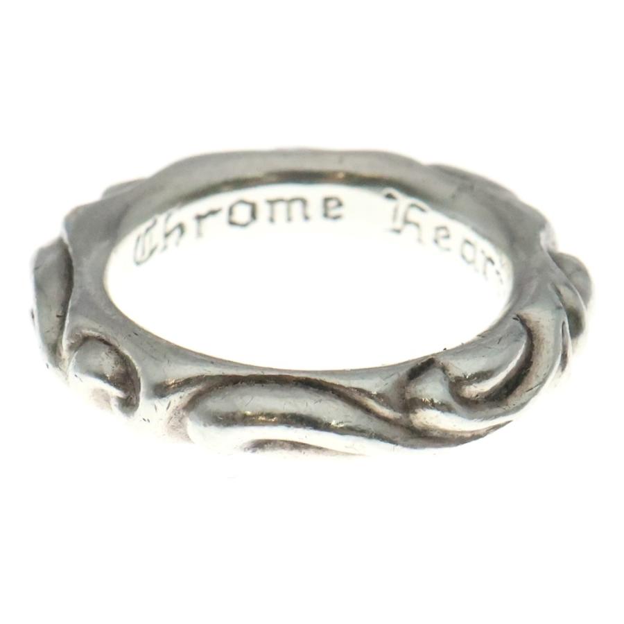 CHROME HEARTS スクロールバンド リングシルバー15号 【原本付】 CHROME HEARTS スクロールバンド リングシルバー15号 【原本付