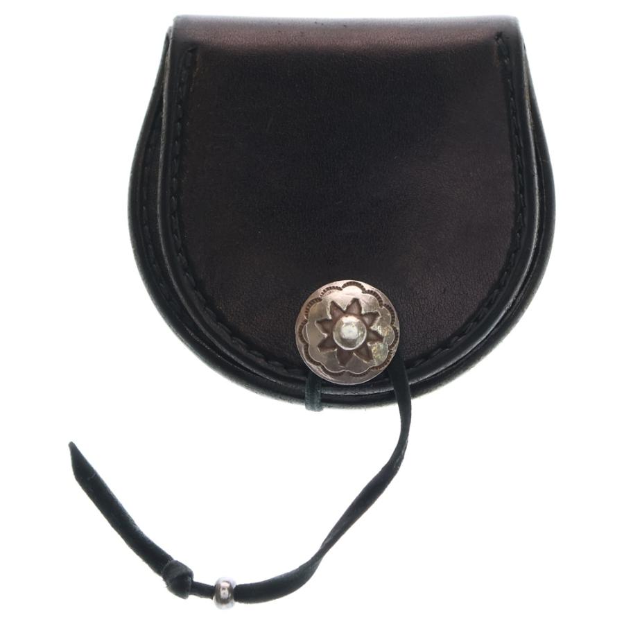 goro's（ゴローズ） SVコンチョ付き レザー コインケース 丸型小銭入れ