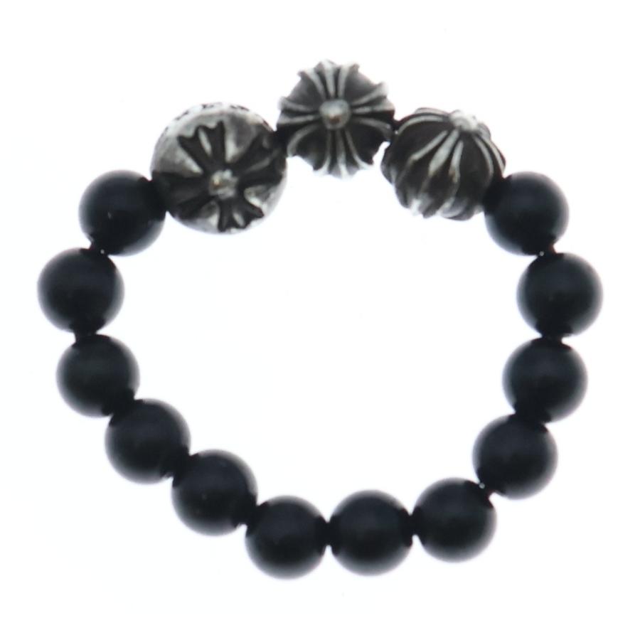 クロムハーツ　ビーズリング CHROME HEARTS（クロムハーツ） BEAD RING ビーズ オニキス リング