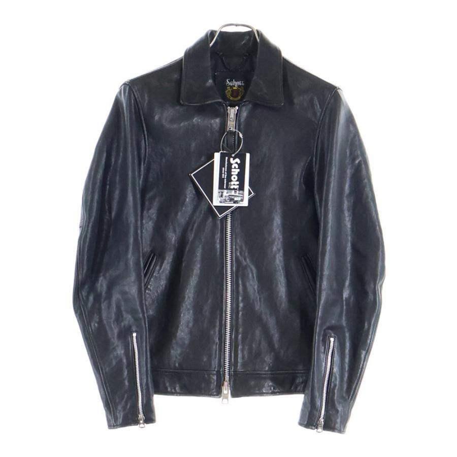 SCHOTT ショット シングルブレスト レザーライダースジャケット