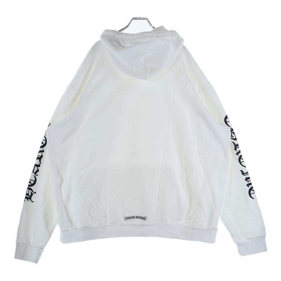 CHROME HEARTS クロムハーツ SWTSHRT PLVR アームロゴ プルオーバースウェットパーカー フーディー ホワイト CHROME HEARTS（クロムハーツ） SWTSHRT PLVR アームロゴ プルオーバー