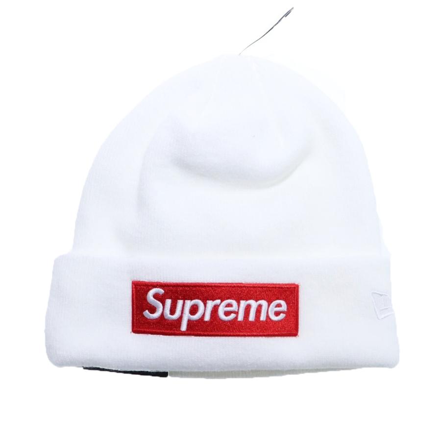 【美品／希少】supreme boxlogo ニット帽／ホワイト Supreme（シュプリーム） 25AW New Era Box Logo Beanie ニューエラ