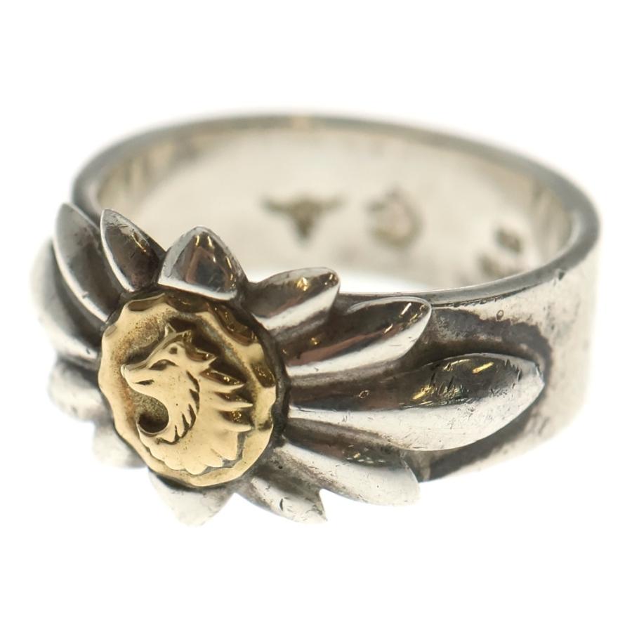 タディ＆キングウルフリリー TADY & KING タディアンドキング 平打ちリングリリーSV K18ウルフ