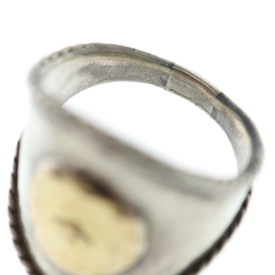 goro's（ゴローズ） 金メタル付き銀縄リング シルバーゴールド : BRING