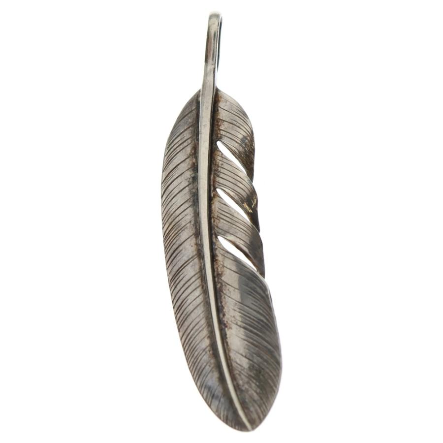 鷲見太郎 ワシミタロウ L old feather 02 S K18 flower metal 18金