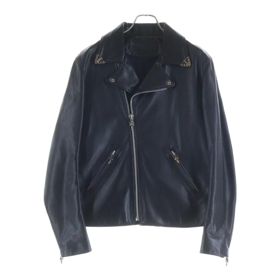 CHROME HEARTS ブラックジャケット CHROME HEARTS（クロムハーツ） BASIC MOTO VJ TPS BTNS ベーシック