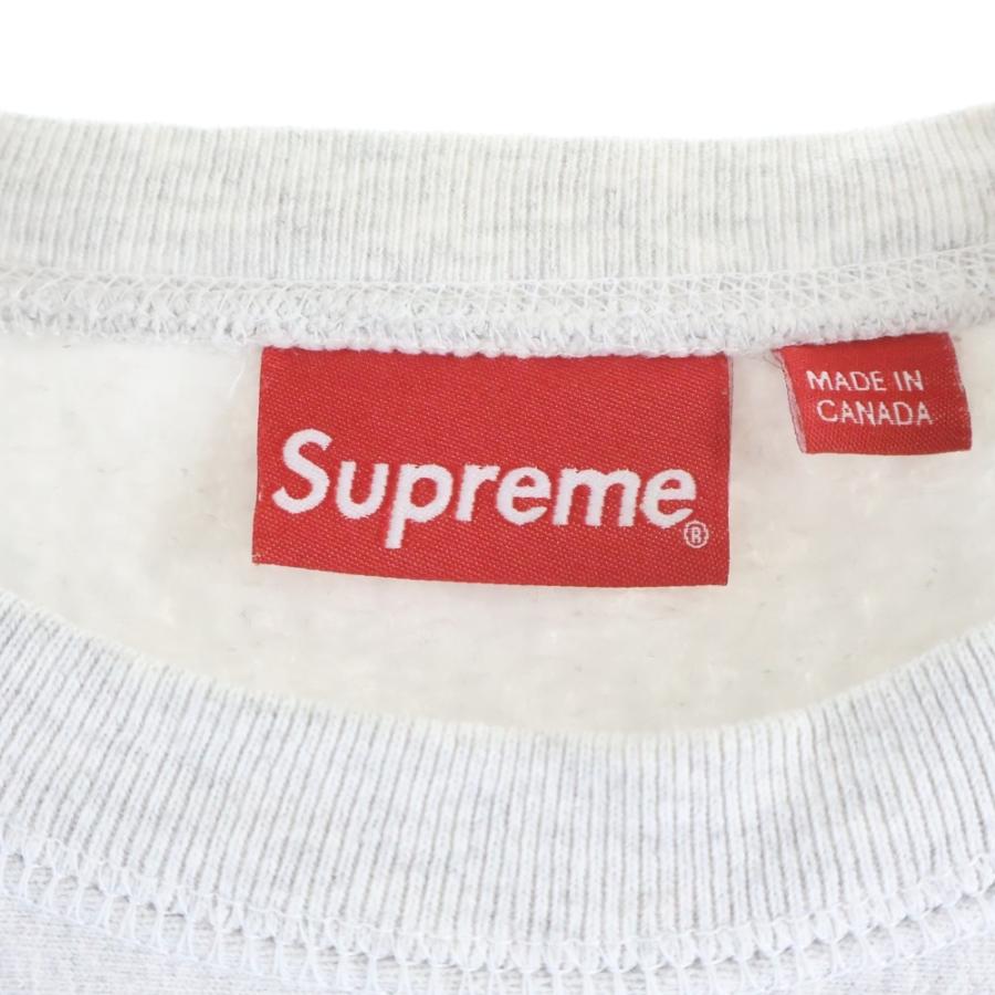 SUPREME シュプリーム 18AW Box Logo Crewneck Sweatshirt ボックスロゴクルーネック長袖スウェットトレーナー グレー_6