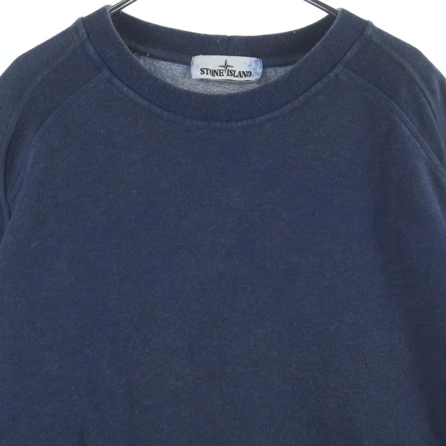 STONE  ダストスウェット 青 STONE ISLAND（ストーン アイランド） DUST COLOUR 製品染めワッペン