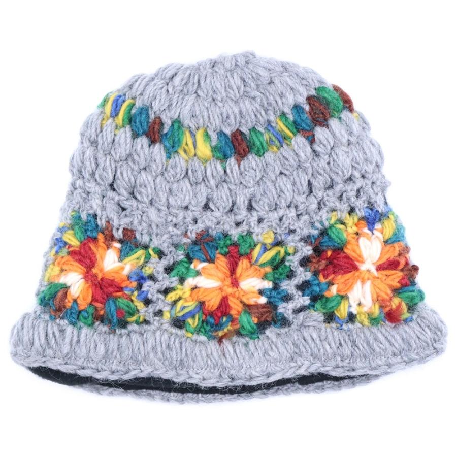Supreme 花柄ニット帽 グレー　深めで大きめです Supreme（シュプリーム） 25SS Crochet Beanie クロシェ ビーニー