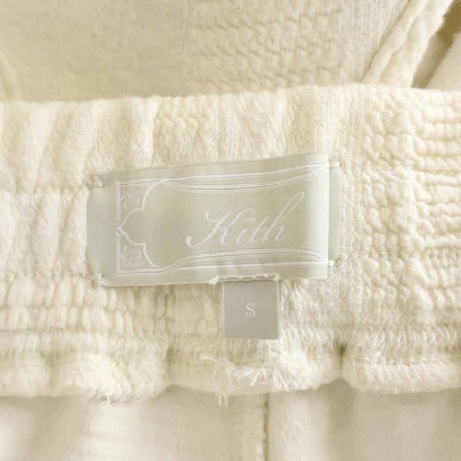 KITH キス 24SS Geometric Knit Elmhurst Pant ジオメトリックニットロングパンツ アイボリー KITH（キス） 24SS Geometric Knit Elmhurst Pant ジオメトリック