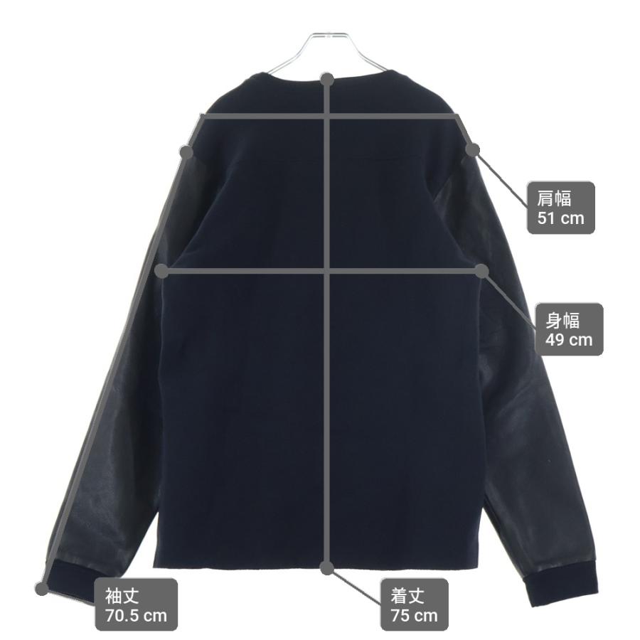 CHROME HEARTS (クロムハーツ) Y NOT クロスパッチ BLK CHROME HEARTS（クロムハーツ） Y NOT クロスパッチ付きレザー切り替え