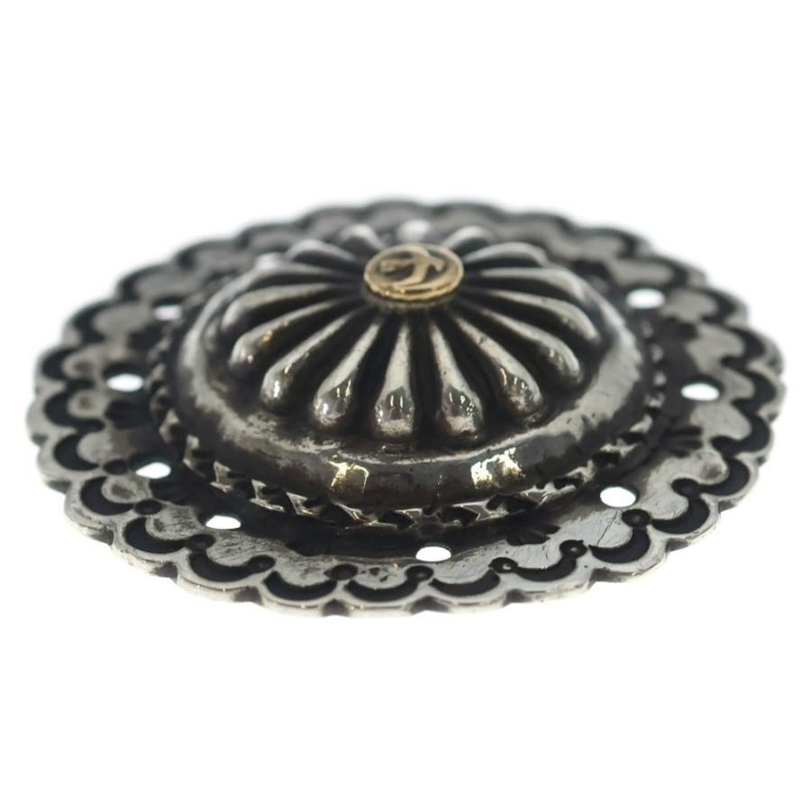 goro's 銀縄ターコイズ フラワーコンチョ ゴローズ goros goro's（ゴローズ） K18付きフラワーコンチョ シルバー/ゴールド