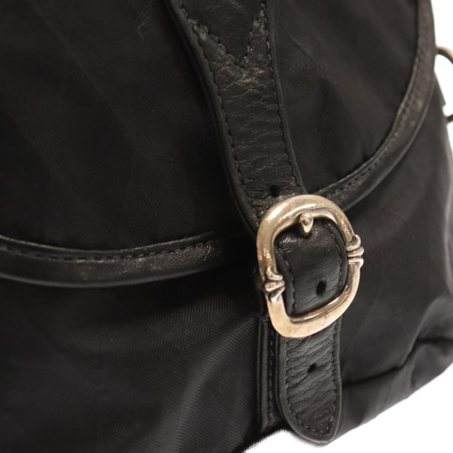 CHROME HEARTS クロムハーツ SNAT PACK NYLON/スナットパック レザー切替ショルダーバッグ ブラック｜shopbring｜04