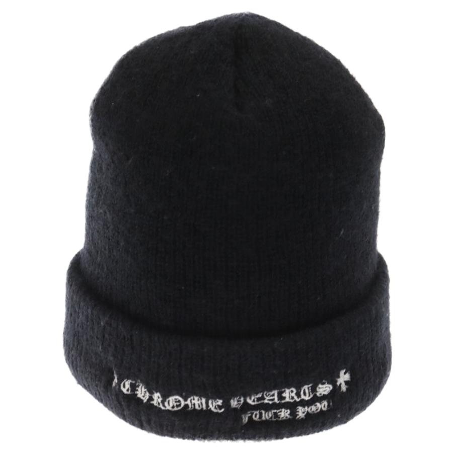 CHROME HEARTS クロムハーツ WOOL WATCH CAP FUCK CHプラスロゴ ステッチビーニーニットキャップ｜shopbring｜02