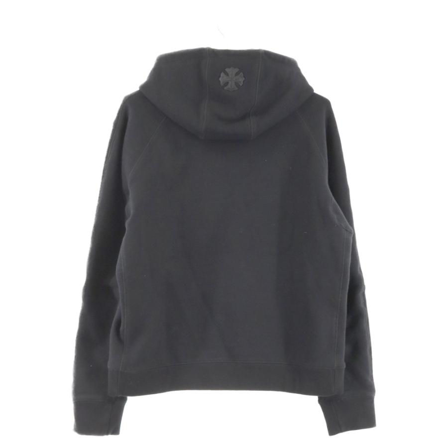 正規品　CHROME HEARTS クロムハーツ　レザーパッチ　プルオーバー　M Chrome Hearts - 正規品 CHROME HEARTS クロムハーツ レザーパッチ