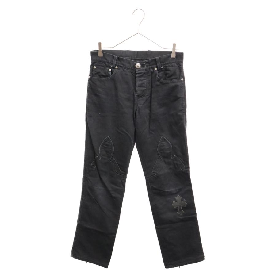 CHROME HEARTS クロムハーツ FLEURKNEE DNM PANTS 裾ダガー CHROME HEARTS クロムハーツ FLEURKNEE DNM PANTS 裾ダガー