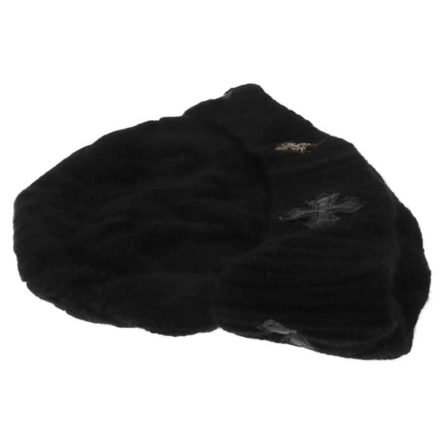 CHROME HEARTS（クロムハーツ） FILIGREE PLS LEATHER PATCH BEANIE