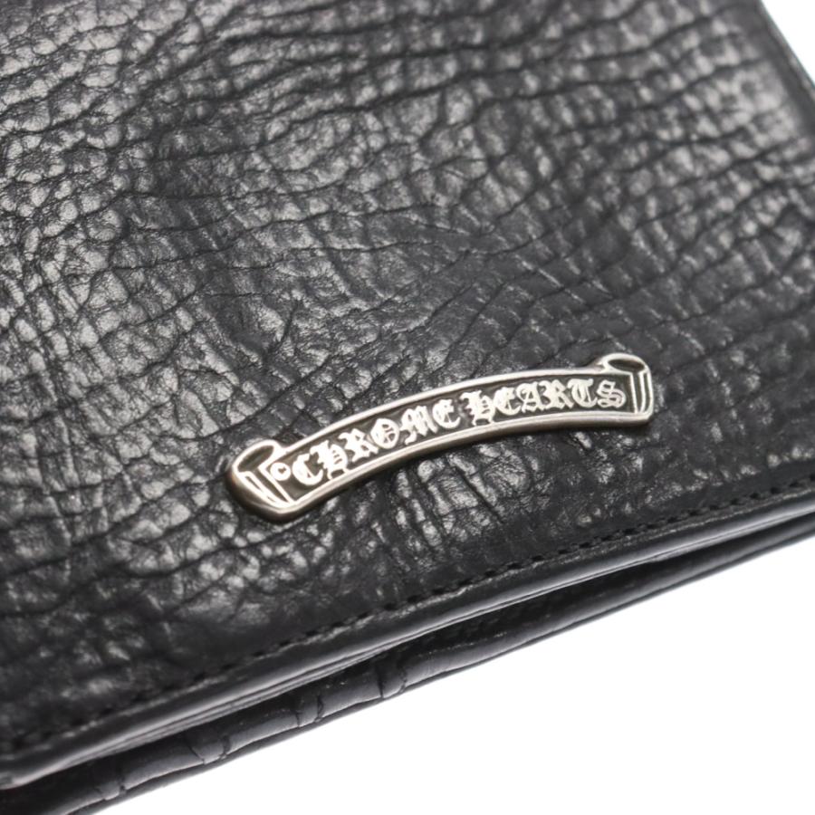 CHROME HEARTS クロムハーツ JOEY WALLET AFTER CRS PATCH ジョーイ レザーウォレット アフタークロスパッチ付き二つ折り財布 ブラック｜shopbring｜06