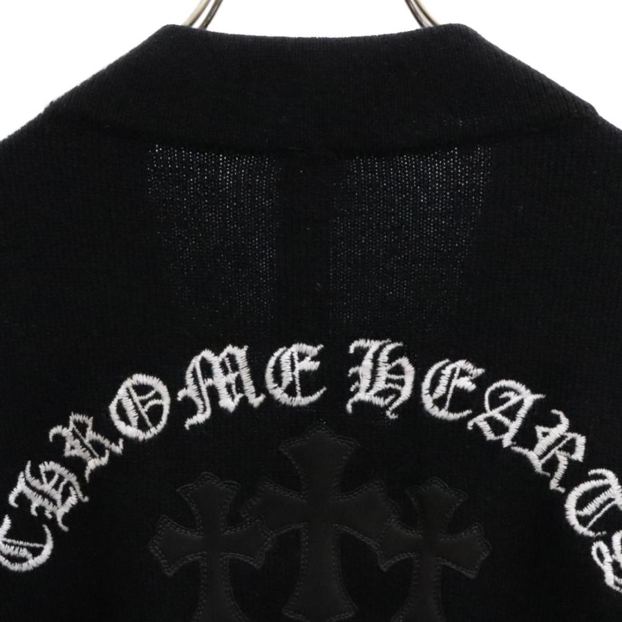 CHROME HEARTS クロムハーツ SAILIN ON CARDIGAN レザーパッチ付き  