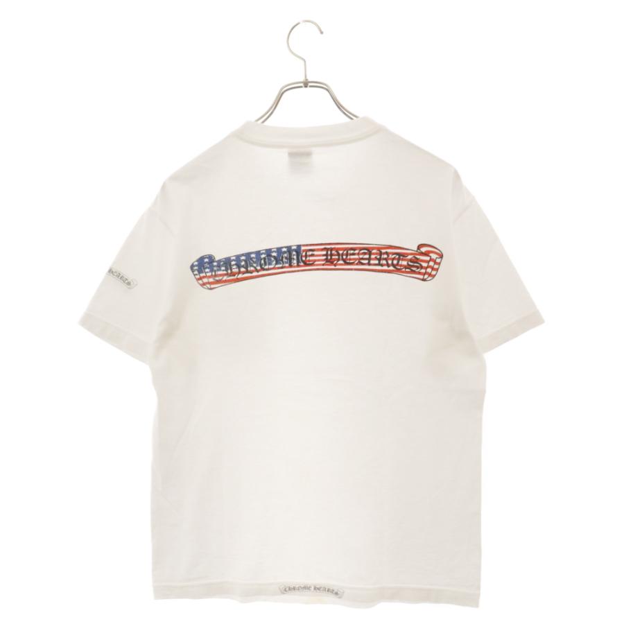 クロムハーツ Tシャツ ホワイト 星条旗 アメリカ Mサイズ