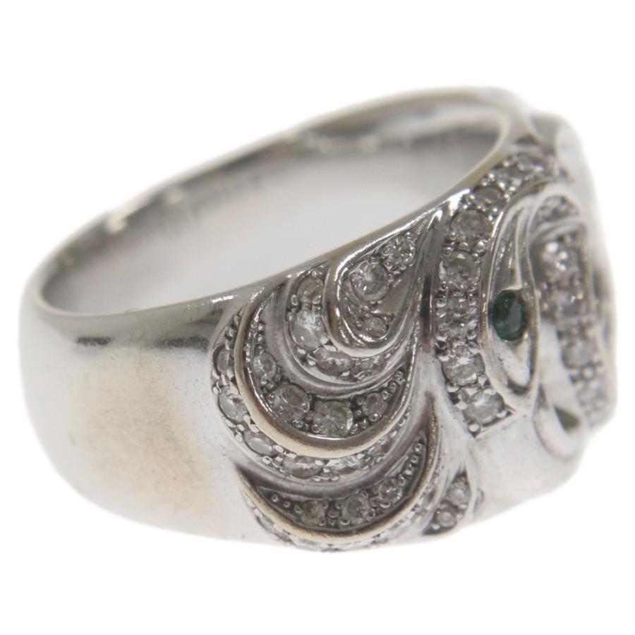 LONE ONES（ロンワンズ） 18KWG COSMIC UNION W EMERALD PAVE DIA RING
