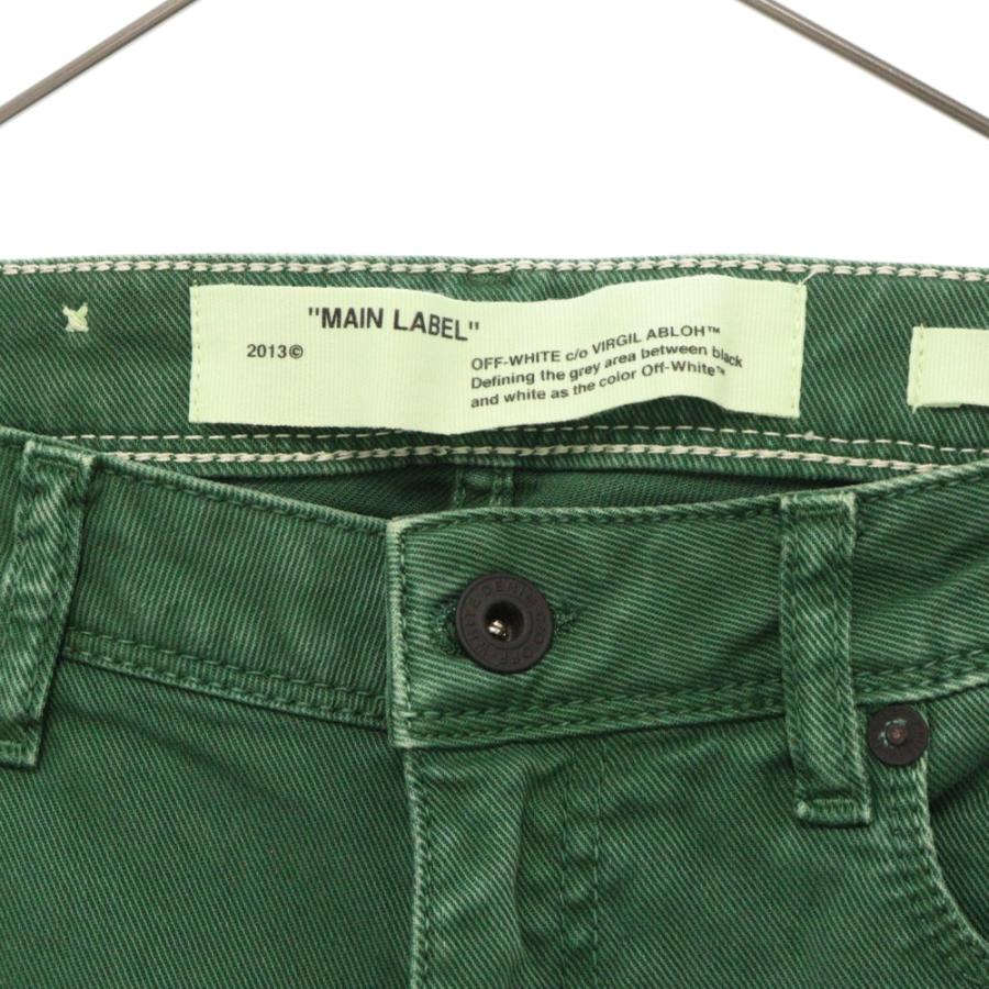 オフホワイト 17AW SIDE LINE LOGO TAPE DENIM OWCE006F17713182 