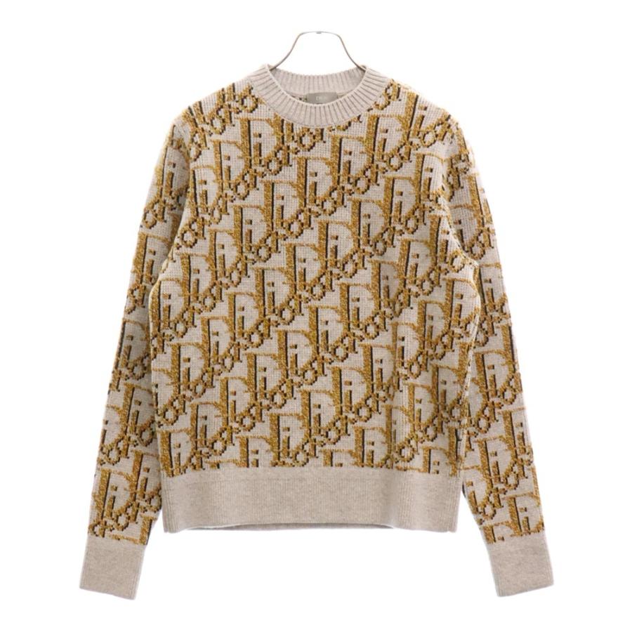 DIOR ディオール 22AW 193M638AT393 オブリーク総柄クルーネックニット  