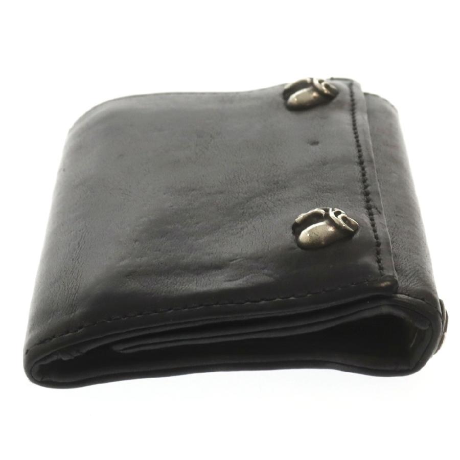 CHROME HEARTS クロムハーツ 3FOLD/3フォールド ハートボタンレザー  